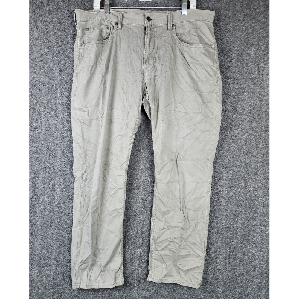 Old Navy Pants Mens 38x30 Slim Khaki Gray Stretch EUC